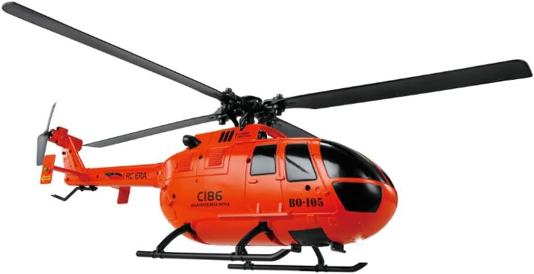 RC ERA BO-105 C186 Rescue Helicopter 4CH 6-Axis Gyro Flow Localization Flybarless 2.4GHz RTF - Orange