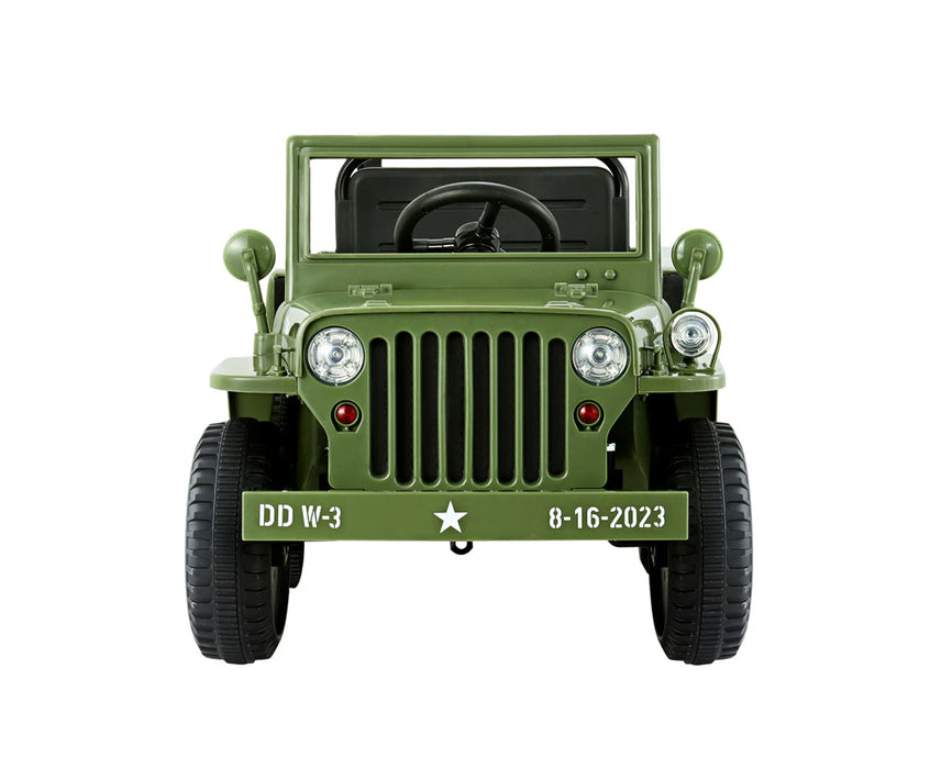 Kids Electric Military Jeep Off Road Ride On Car with Remote