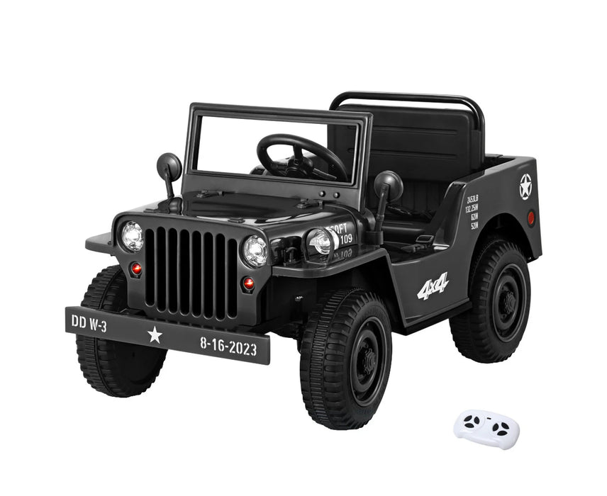 Kids Electric Military Jeep Off Road Ride On Car with Remote