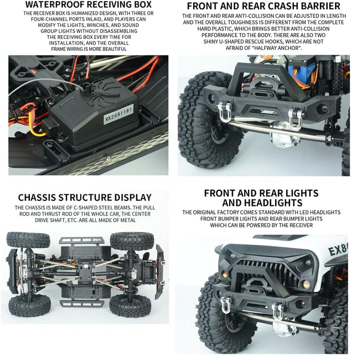 RGT Wrangler EX86010 JK 1/10 4WD Rock Crawler RTR with 7.2V 2000mAh battery & Chager - Boxing Day sale