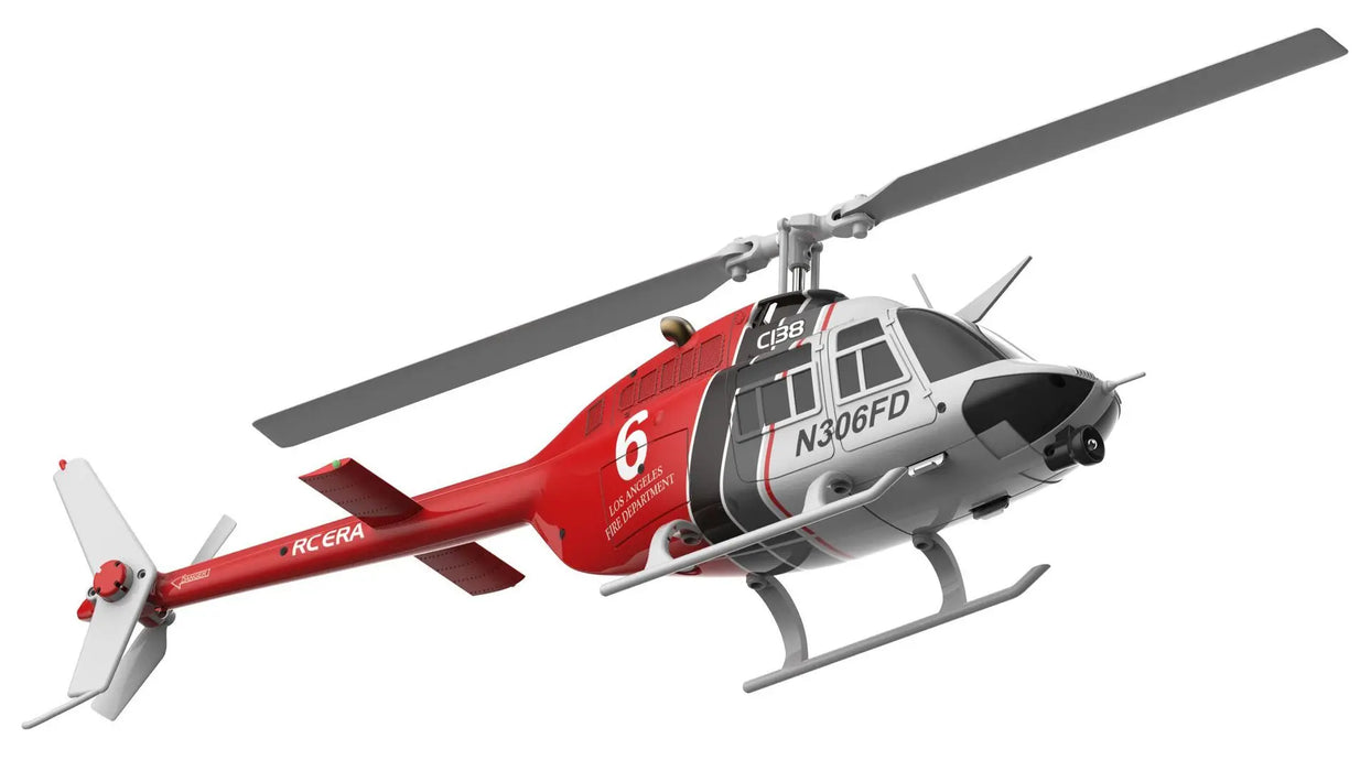 RC Era Bell 206 Jet Ranger Flybarless RC Helicopter with Altitude Hold, 7.4V Battery and Switchable Modes 1 & 2