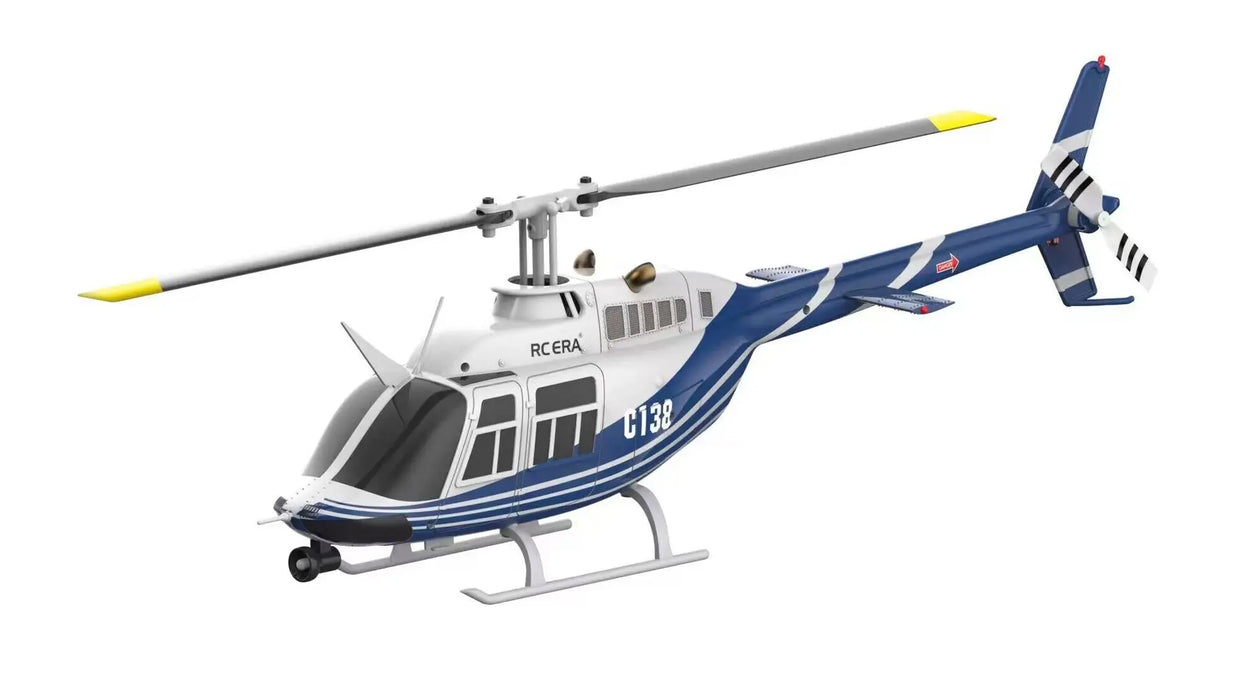 RC Era Bell 206 Jet Ranger Flybarless RC Helicopter with Altitude Hold, 7.4V Battery and Switchable Modes 1 & 2