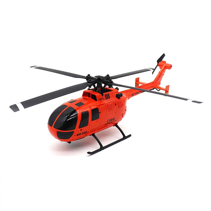 RC ERA BO-105 C186 Rescue Helicopter 4CH 6-Axis Gyro Flow Localization Flybarless 2.4GHz RTF - Orange