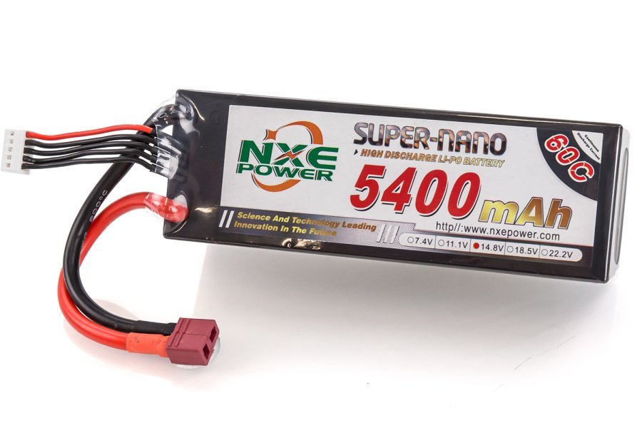 NXE 14.8v 5400mAh 60C Hard Case LiPo Battery